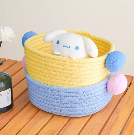 Creamweave Dopamine Cotton Rope Storage Basket
