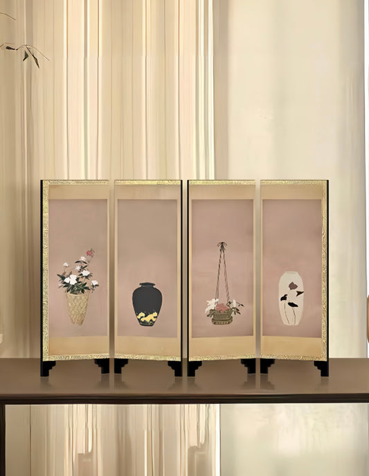 Song Dynasty Elegance Decorative Screen Art Panel