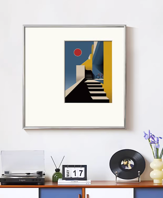 Reflective Atelier Artistic Mirror Wall Canvas