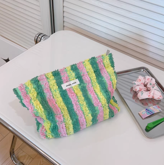 Dopamine Stripe Voyage Cosmetic Organizer Pouch